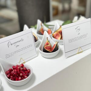 Sunnah Table Cards | Quraan and Hadith inspired foods | Digital download