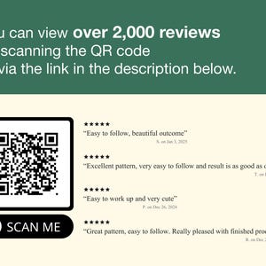 K&ouml;nnte beinhalten: Ein Bild mit einem QR-Code und dem Text "SCAN ME". Der Text &uuml;ber dem QR-Code lautet: "Sie k&ouml;nnen &uuml;ber 2.000 Bewertungen einsehen, indem Sie den QR-Code scannen oder &uuml;ber den Link in der Beschreibung unten."