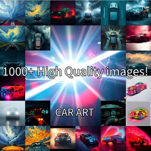 Pacote de design de carro - Mais de 1000 designs JPG de alta qualidade para camisetas e projetos criativos