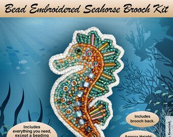 Suitable for complete beginners! /"Floral Elegance/" BEAD EMBROIDERY KIT