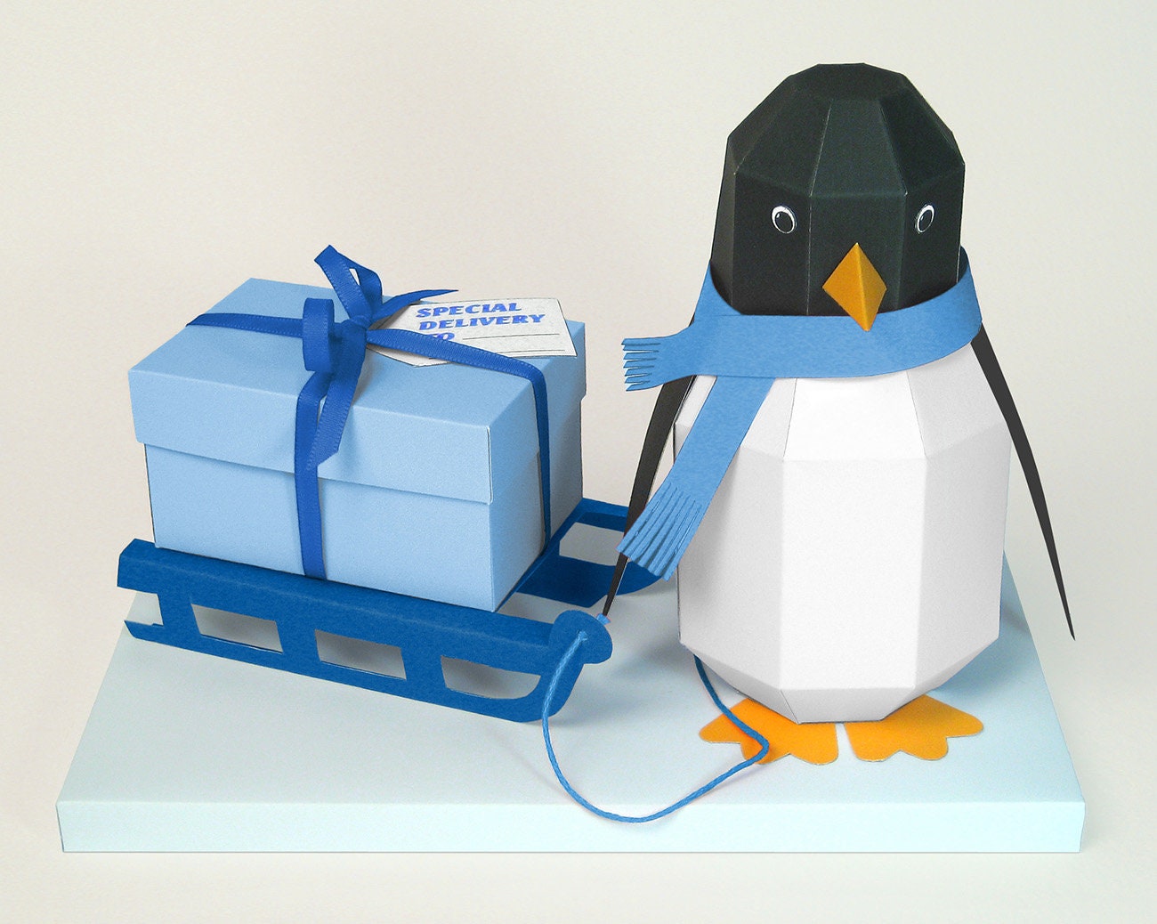 PDF Template pogo 3D Penguin & Display Box. - Etsy PDF Template pogo 3D Penguin & Display Box. - Etsy