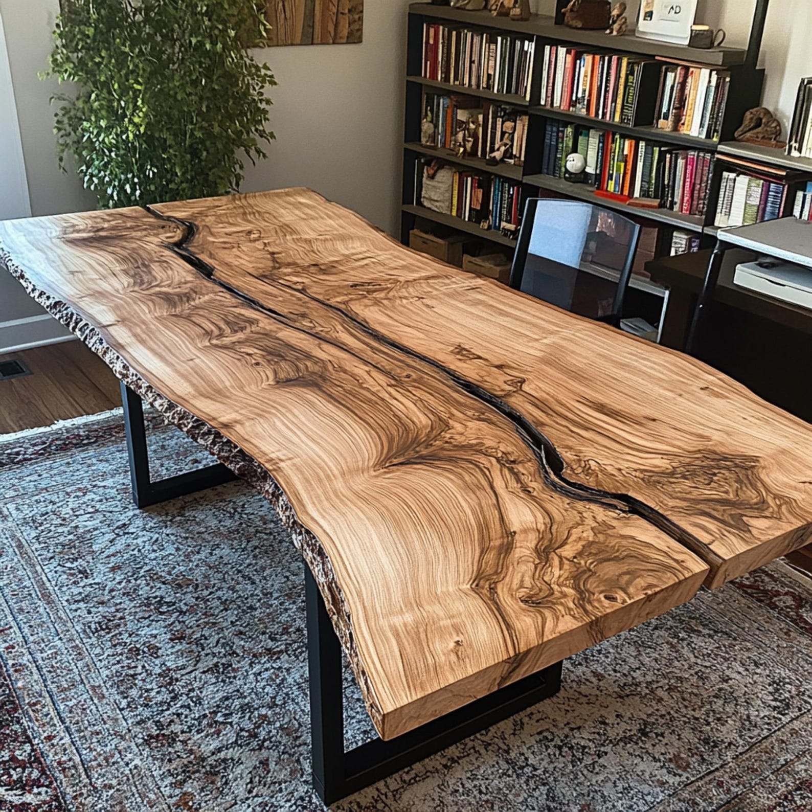 Rustic Solid Walnut Dining Table | Handmade Farmhouse Table | Custom ...
