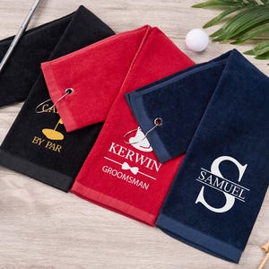 Personalized Golf Towel,Embroidered Golf Towel For Him,Custom Golf Towel With Initials/Name,Birthday Gifts,Gift For Golfer,Gift For Men