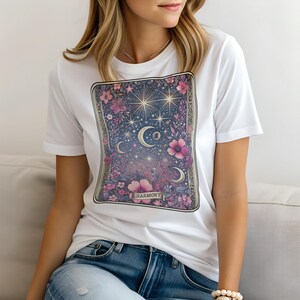 Tarot The Harmony T-Shirt for Women, Funny Ladies Shirt Mom Gift, Casual Top, Sweatshirt & Hoodie Available, Mystic Top, DTF