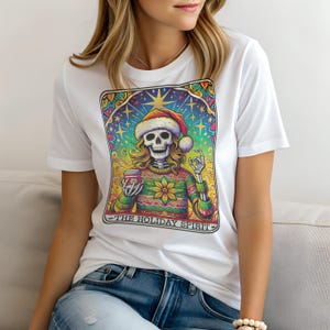 Tarot The Holiday Spirit T-Shirt for Women, Funny Ladies Shirt Mom Gift, Casual Top, Sweatshirt & Hoodie Available, Mystic Top, DTF