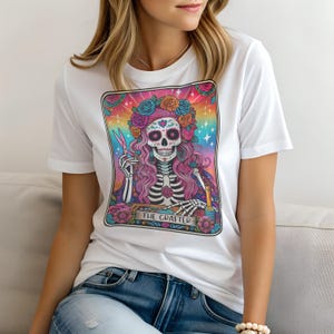 Tarot The Crafter T-Shirt for Women, Funny Ladies Shirt Mom Gift, Casual Top, Sweatshirt & Hoodie Available, Mystic Top, Spiritual