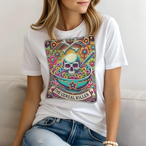 Tarot Die betrunkene Hausfrau T-Shirt für Frauen, lustiges Damen Shirt Mama Geschenk, lässiges Top, Sweatshirt & Hoodie erhältlich, mystisches Top, spirituell