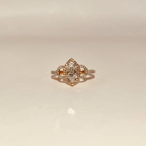 14k Gold and Diamond Ring for Women Gift for  Women Luxury Gift Diamond Ring Real Diamond Jewelry Gift