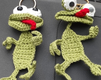 Crochet Frog Keychain Pattern PDF | Beginner Friendly Crochet Amigurumi