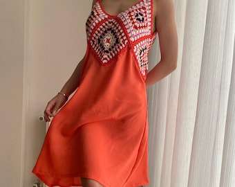Crochet Beach Dress Pattern with Motifs (PDF Pattern) step by step