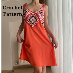 Crochet pattern, crochet beac dress , beach dress,beach crochet, crochet beach dress pattern with motif-summer crochet dress,handmade
