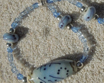 Octobre BLEU VIF Collier Pendentif Météo, Perles Argent Rempli Cristal Bleu Vif Tous les Jours Collier, Cadeau Pour Femme