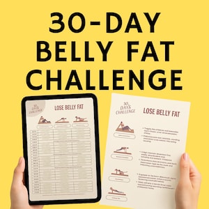 30-Day Belly Fat Workout Challenge: At-Home Fitness Plan (PDF Download)
