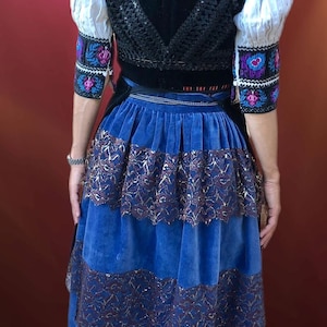 Antique traditional eastern Europe woman&#39;s folk ethnic complete costume, dress, kroj. Slovakia, 1930&#39;s