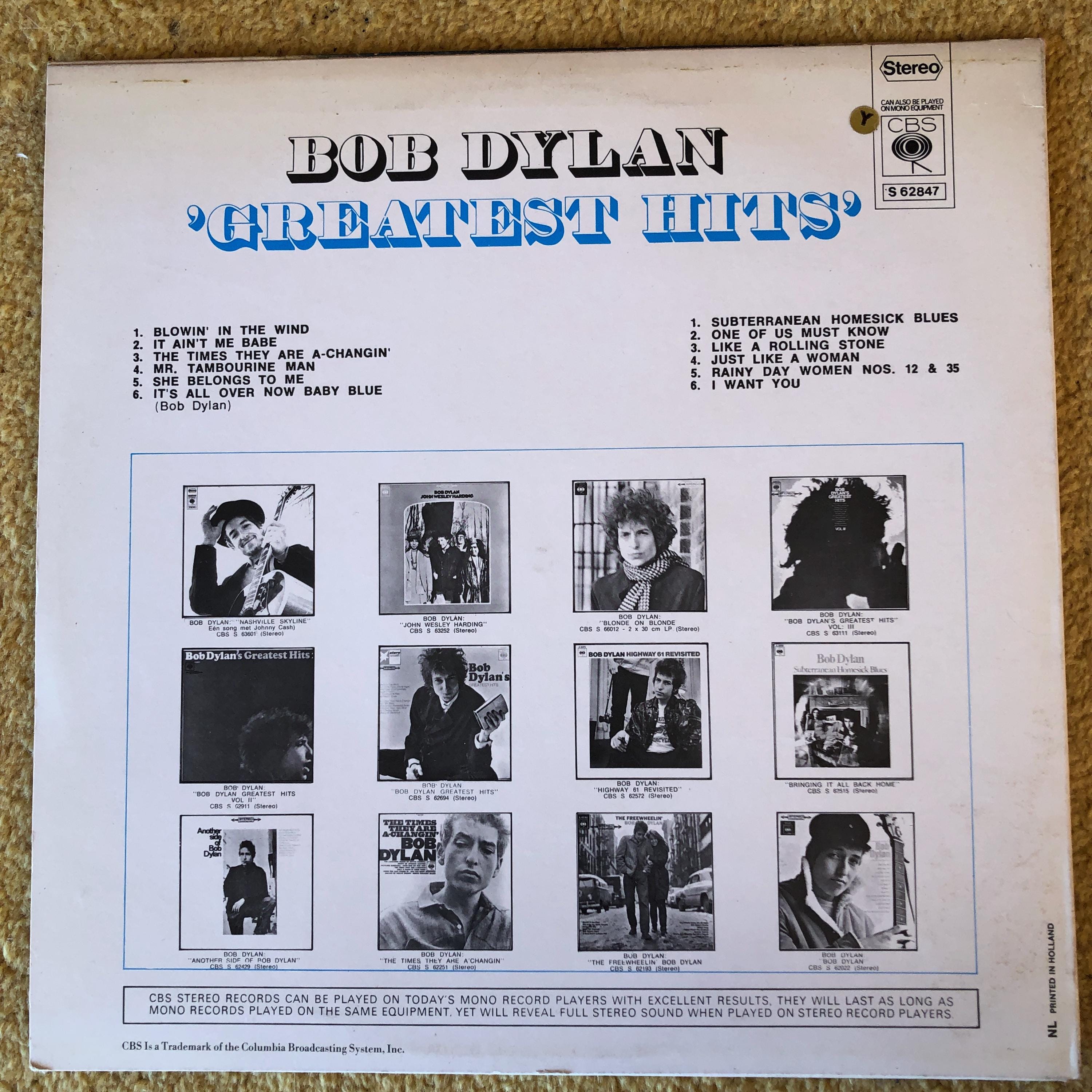 BOBDYLAN レコード4枚セット ボブ・ディランのヴィンテージビニールレコード4枚セット - Etsy