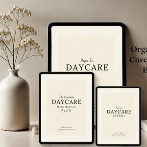 Childcare Center Management Tools,Editable Daycare Templates Bundle,Daycare Business Starter Kit,Customizable Daycare Planner,Business Plan