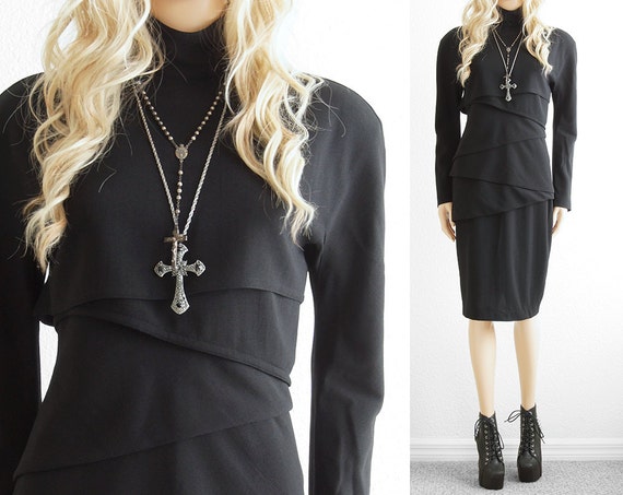 gianni versace black dress