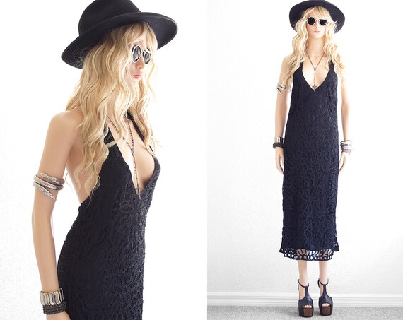 Lace Dress Black Lace Dress Bohemian Lace Dress Bo