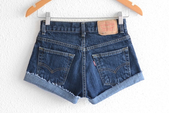 Levis High Waisted Shorts size 0 Shorts Vintage L… - image 3