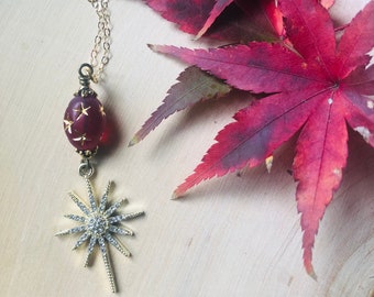 Whimsigoth Star Necklace Celestial