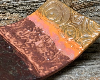 Classic  Soap Dish/Spoon Rest, unique stoneware art