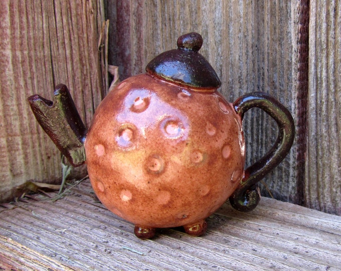 Teapot Whistle Unique Handmade Pottery Miniature Etsy