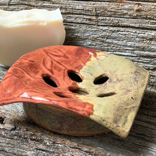 Tour 2-Piece Soap Dish, art en grès unique