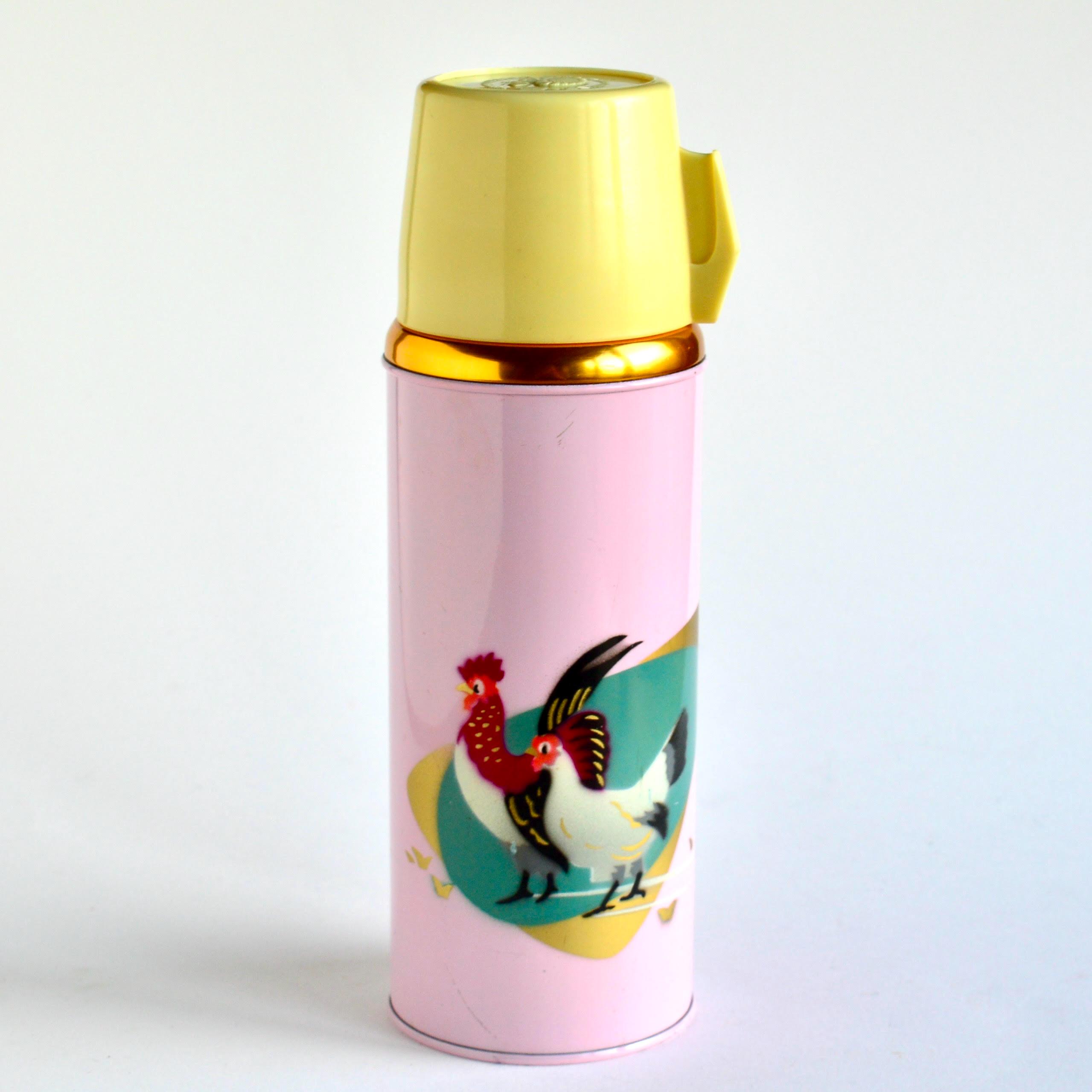 Thermos Vintage Ancien SHANGHAI CHINA - Bleu - Occasion Bon état - Pour Boissons Chaudes Ou Froides