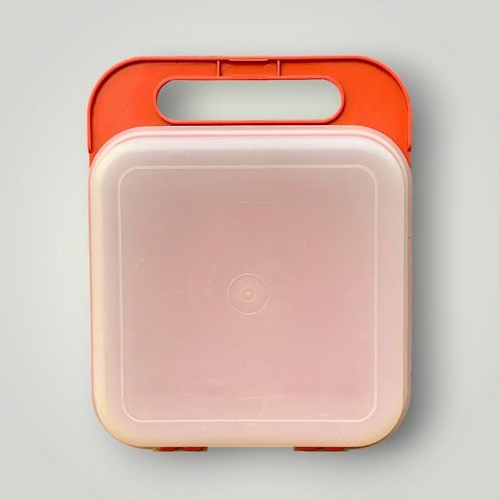 Pichet Tupperware 1L Orange Avec Verseur Hermétique – Idéal Camping Et Pique-nique – Vintage