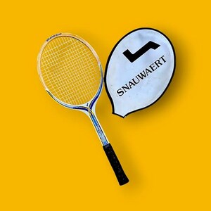 Housse Raquette Tennis Vintage Wilson SC2000 – Simple – Blanc Et Rouge – Occasion