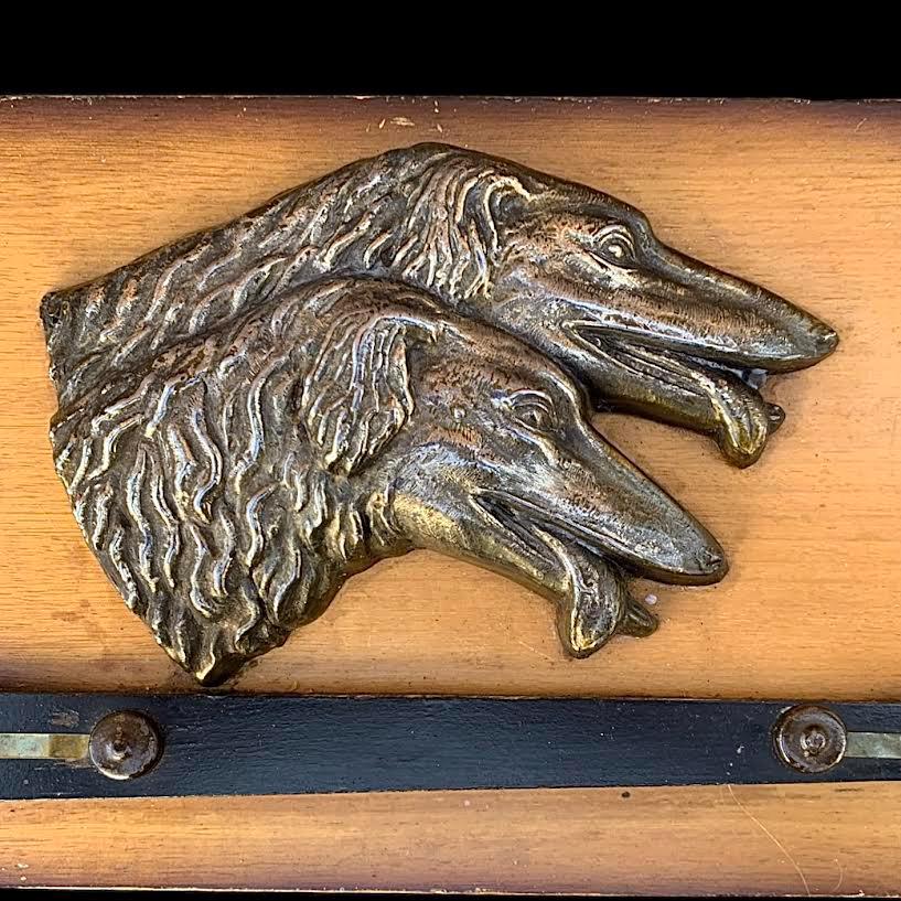 Porte-courrier Art Déco Bois Et Métal – Vintage Années 30-40