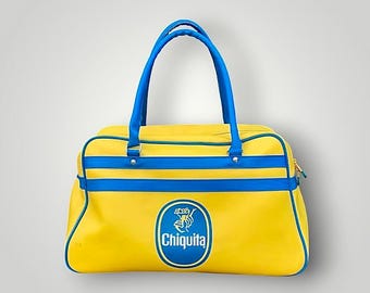 Vintage Chiquita advertising bag – yellow and blue – 80s