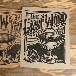 The Last Word -  Block Print