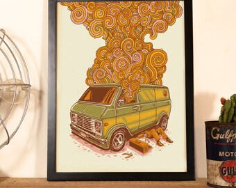 Psychedelic Garage -  Screen Print