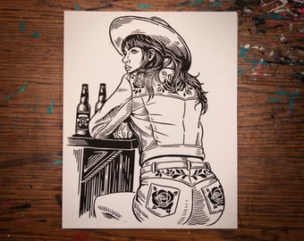 Debbie -  Block Print