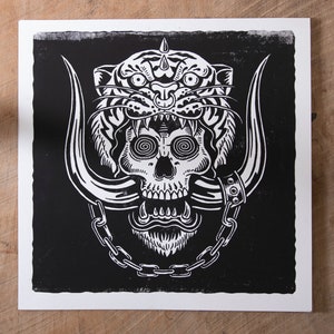 Motorbreath -12 x 12 blok print