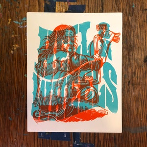 Hell on Wheels - Block Print