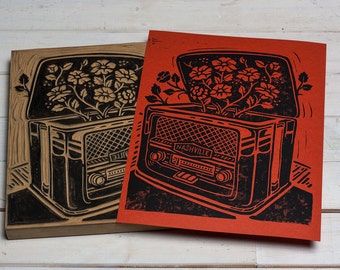 Vintage Nashville Sounds - Red Block Print