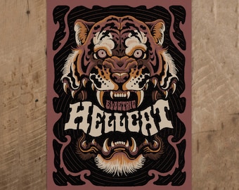 Electric Hellcat - Limited Edition Screen Print