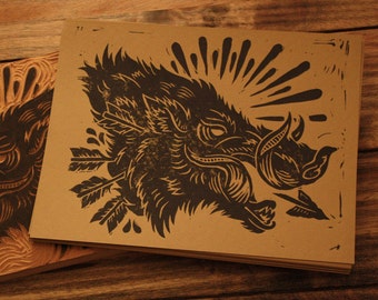 Bush Hog - Alternative Block Print