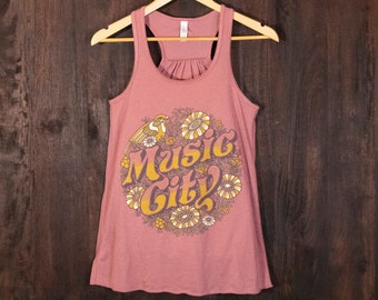 Peace, Love & Music City - Racerback Tank