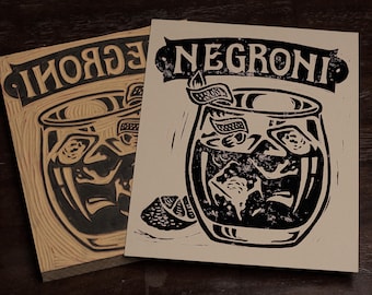 Negroni -  Block Print