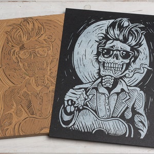 Bob Dylan Block Print image 1