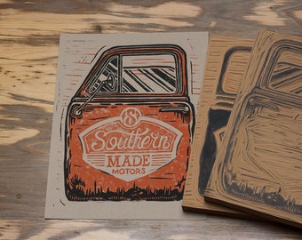 Southern Made Motors - Block Print