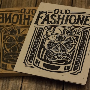 Old Fashioned-  Block Print
