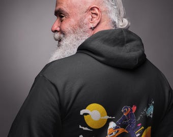 Snowmobile Scream Against The Wind Unisex Heavy Blend™ Hooded Sweatshirt
