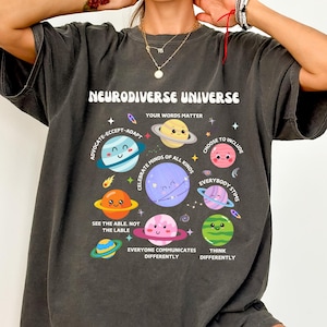Autism Awareness Shirt, Neurodiverse Universe Shirt, Sped Teacher Shirt, Space Neurodiversity Shirt, Special Education Shirt, Autism Tees