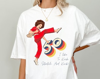 Tengo 50 años y me gusta patear, Sally O'Malley tiene 50 años, camiseta, regalo de cumpleaños número 50, 50 años, camiseta de cumpleaños número 50, camiseta divertida, sudadera con meme
