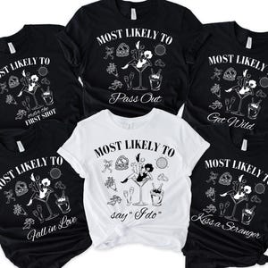 Benutzerdefinierte Junggesellinnenabschied passende Shirts | Wahrscheinlich Bach Tee | Luxus Brautparty | Cocktail Bachelorette | Junggesellinnenabschied