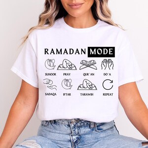 Ramadan Mode T-shirt, Family Ramadan Cute Tee, Ramadan Mubarak sweatshirt, Ramadan Kareem Tshirt, Muslim Shirt,Eid Mubarak Shirt,Muslim Gift